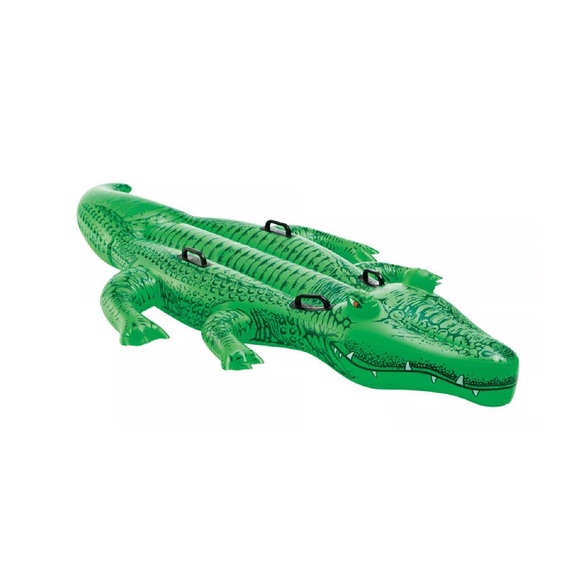 Inflatable Giant Gator Ride-On Pool/Beach Float - Picture 3 of 3